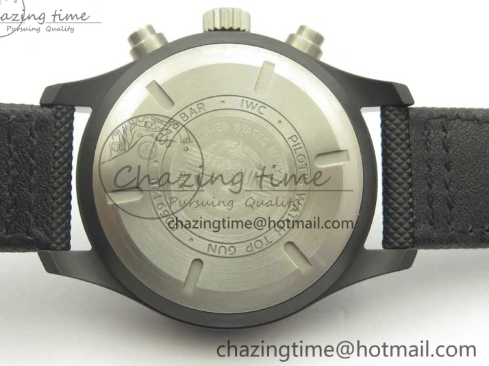 MIROTIME 1231 Modern PILOT IW389001 ZF 1:1 Best Edition Ceramic Case Black Dial on Nylon Strap A7750 (Same Function As Genuine) 7158